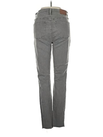 Madewell 9" High-Rise Skinny Jeans: Raw-Hem Garment-Dyed Edition (view 2)