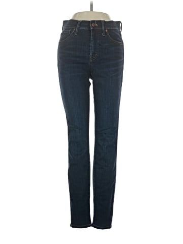 Madewell 9" Mid-Rise Skinny Jeans in Larkspur Wash: TENCEL&trade; Denim Edition (view 1)