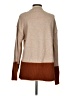 Fab'rik Color Block Tan Turtleneck Sweater Size S - photo 2