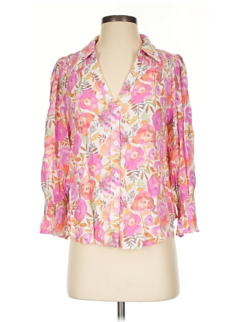 Pre-owned Fate 3/4 Sleeve Blouse In Pink