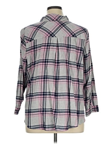 Catherines Long Sleeve Button-Down Shirt (view 2)