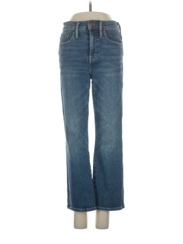 Madewell Petite Cali Demi-Boot Jeans in Bodney Wash (view 1)
