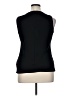 Talbots 100% Recycled Polyester Black Sleeveless Blouse Size 14 - photo 2