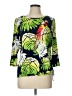 Ruby Rd. Green 3/4 Sleeve T-Shirt Size L (petite) - photo 1