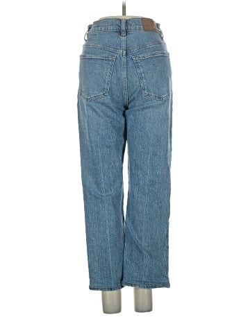 Madewell The '90s Straight Jean in Rondell Wash: Crease Edition (view 2)