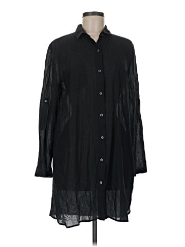 Lands' End 3/4 Sleeve Button-Down Shirt (view 1)