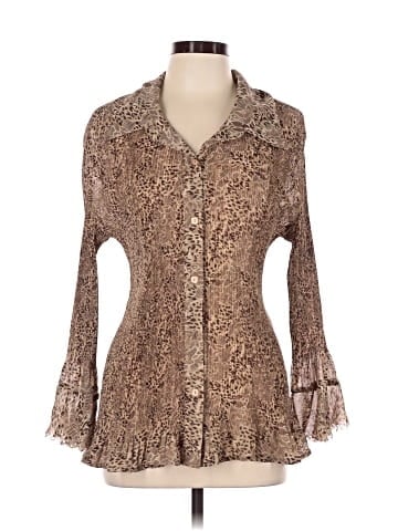 Essentials by Milano Long Sleeve Button-Down Shirt (view 1)