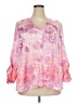 Ruby Rd. 100% Polyester Pink 3/4 Sleeve Blouse Size 18 - photo 1