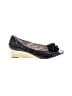 AK Anne Klein Black Wedges Size 7 1/2 - photo 1