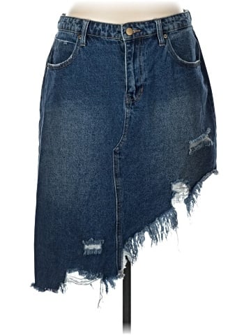 Fashion Nova Denim Skirt (view 1)