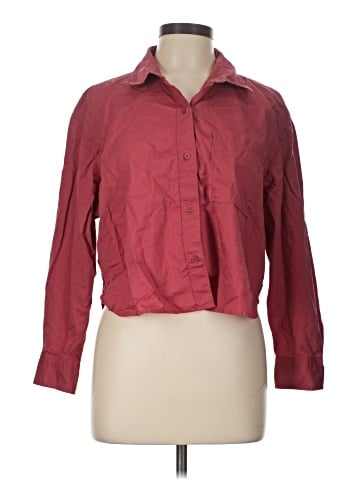 Old Navy 3/4 Sleeve Button-Down Shirt (view 1)