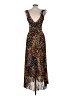 Guess 100% Polyester Animal Print Brown Cocktail Dress Size 6 - photo 2