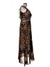 Guess 100% Polyester Animal Print Brown Cocktail Dress Size 6 - photo 4