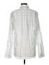 Assorted Brands 100% Cotton Plaid Ivory Long Sleeve Button-Down Shirt Size M - photo 2