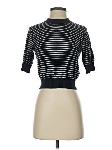 Madewell Textural-Stitch Crewneck Sweater in 100% Cotton (view 1)