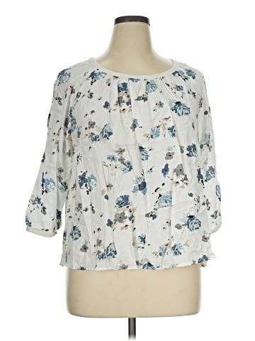SONOMA life + style 3/4 Sleeve Blouse (view 1)