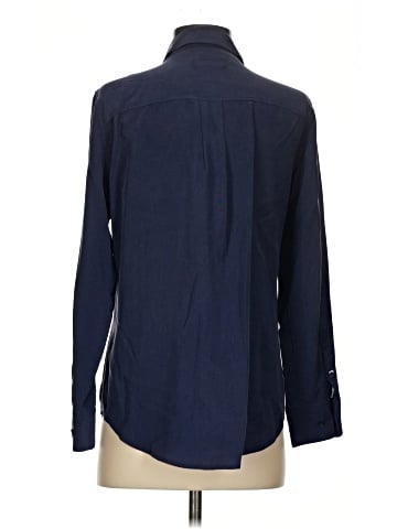 Equipment Long Sleeve Silk Top (view 2)