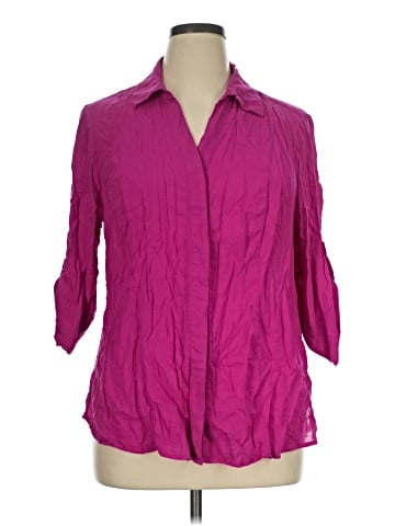 Leyla 3/4 Sleeve Button-Down Shirt (view 1)