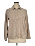 Olive and Oak 100% Polyester Animal Print Tan Long Sleeve Blouse Size XL - photo 1