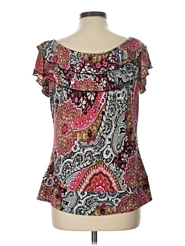 Essentials by Milano Short Sleeve Blouse (view 2)