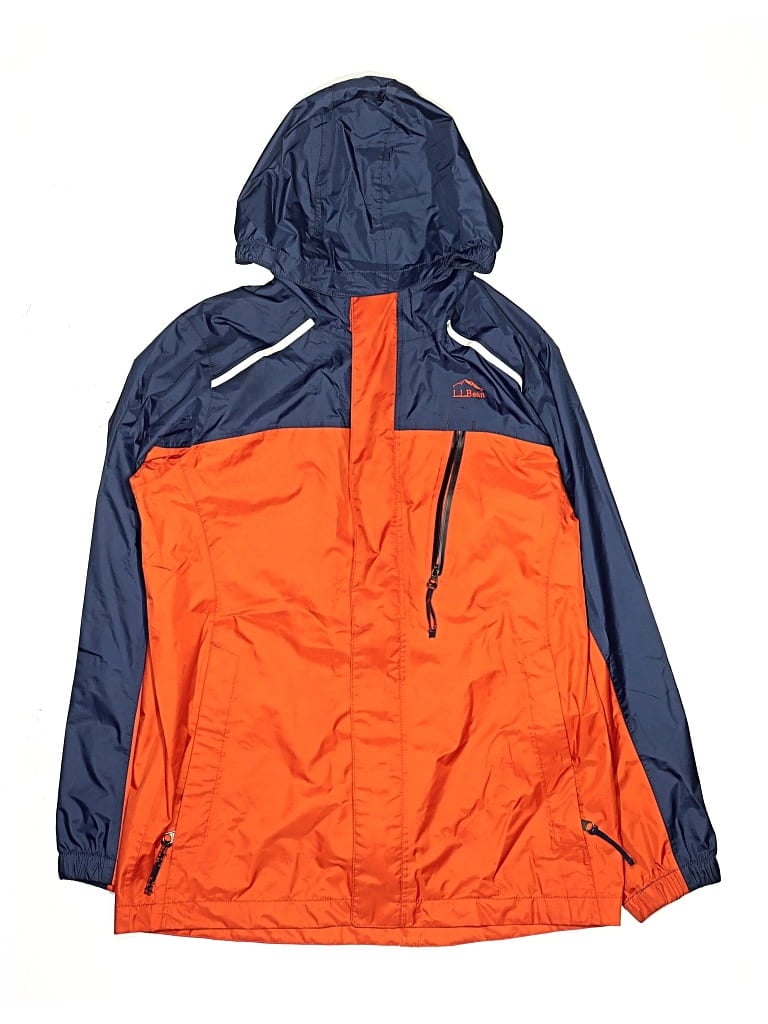 Pre-owned L.l.bean Kids' Raincoat In Orange