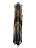 BCBGMAXAZRIA 100% Polyester Silver Gold Casual Dress Size S - photo 2