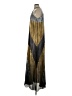 BCBGMAXAZRIA 100% Polyester Silver Gold Casual Dress Size S - photo 5