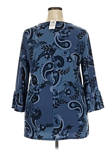 JM Collection 3/4 Sleeve Blouse (view 2)