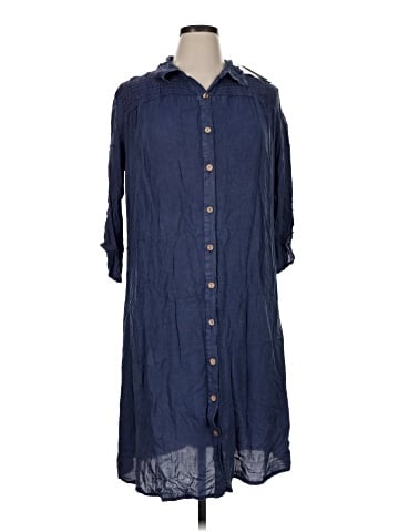 Mlle Gabrielle 3/4 Sleeve Button-Down Shirt (view 1)