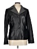 Doncaster Collection 100% Leather Solid Black Leather Jacket Size L - photo 1