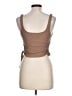 Audrey 3+1 Brown Sleeveless Top Size L - photo 2