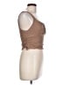 Audrey 3+1 Brown Sleeveless Top Size L - photo 4