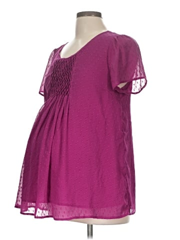 Skies Are Blue Short Sleeve Blouse (view 1)