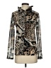 Joseph Ribkoff Animal Print Brown Long Sleeve Blouse Size 4 - photo 1