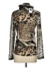 Joseph Ribkoff Animal Print Brown Long Sleeve Blouse Size 4 - photo 2