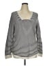 Talbots Stripes Gray Pullover Sweater Size XL Petite - photo 1