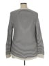 Talbots Stripes Gray Pullover Sweater Size XL Petite - photo 2