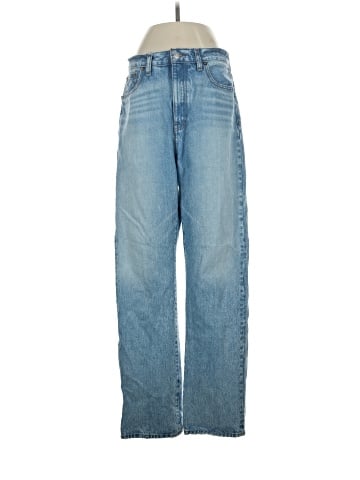 Madewell The '90s Straight Jean in Mercer Wash (view 1)