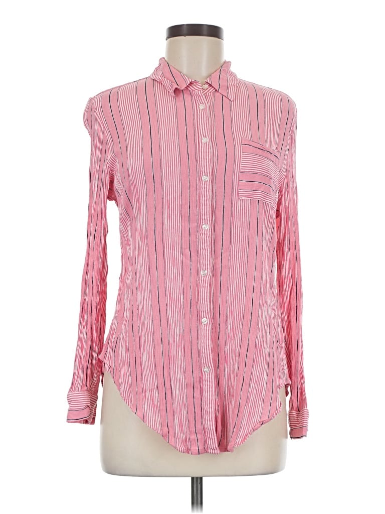 Pre-owned Westport Long Sleeve Button Down Shirt In Pink