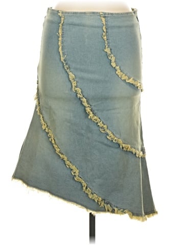 Portrait Denim Skirt (view 1)