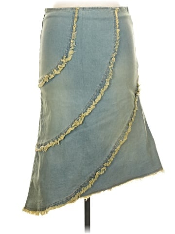Portrait Denim Skirt (view 2)
