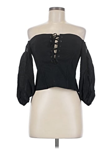 Zara Basic 3/4 Sleeve Blouse (view 1)