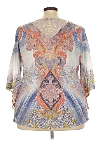 One World 3/4 Sleeve Blouse (view 2)