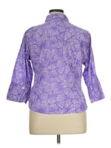 Rebecca Malone 3/4 Sleeve Button-Down Shirt (view 2)