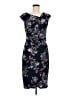 Connected Apparel Print Black Cocktail Dress Size 8 - photo 1