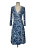 BCBGMAXAZRIA Print Blue Cocktail Dress Size S - photo 1