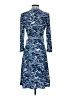 BCBGMAXAZRIA Print Blue Cocktail Dress Size S - photo 2