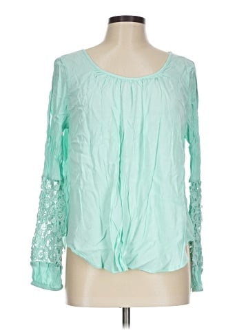 Kaari Blue Long Sleeve Blouse (view 1)