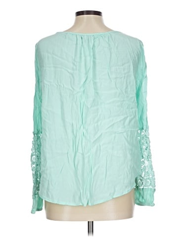 Kaari Blue Long Sleeve Blouse (view 2)