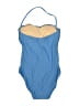 J.Crew Color Block Blue One Piece Swimsuit Size 6 - photo 2